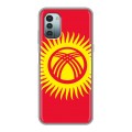Дизайнерский пластиковый чехол для Nokia G11 Флаг Киргизии