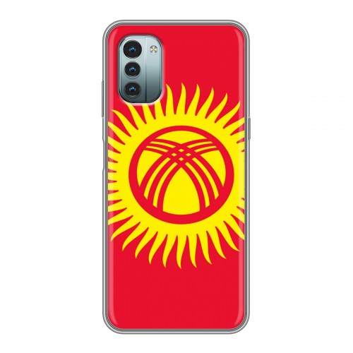 Дизайнерский пластиковый чехол для Nokia G11 Флаг Киргизии