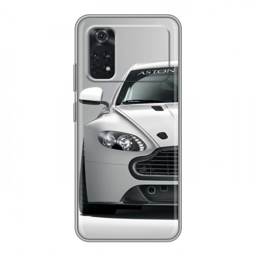 Дизайнерский силиконовый чехол для Xiaomi Poco M4 Pro 4G Aston Martin