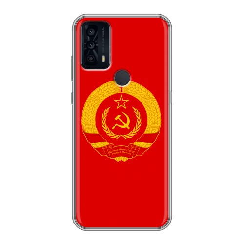 Дизайнерский силиконовый чехол для TCL 20B Флаг СССР