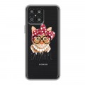 Полупрозрачный дизайнерский силиконовый чехол для Huawei Honor X8 Прозрачные кошки