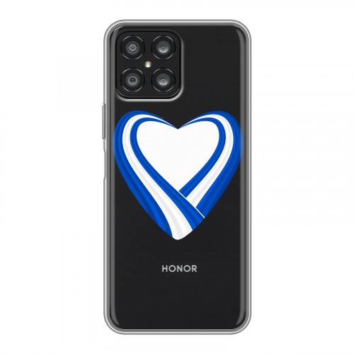 Полупрозрачный дизайнерский силиконовый чехол для Huawei Honor X8 флаг греции
