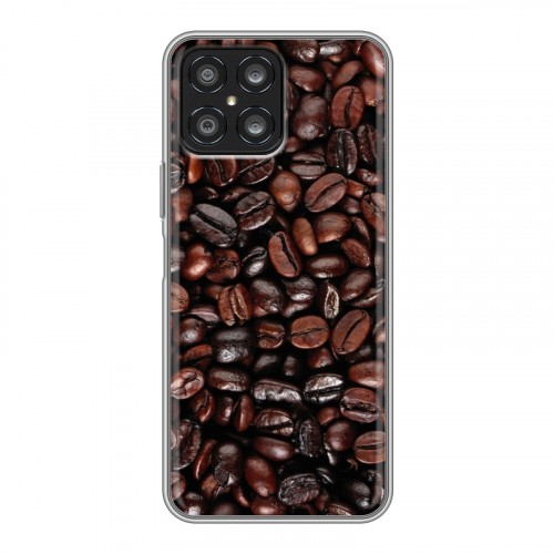 Дизайнерский силиконовый чехол для Huawei Honor X8 кофе текстуры