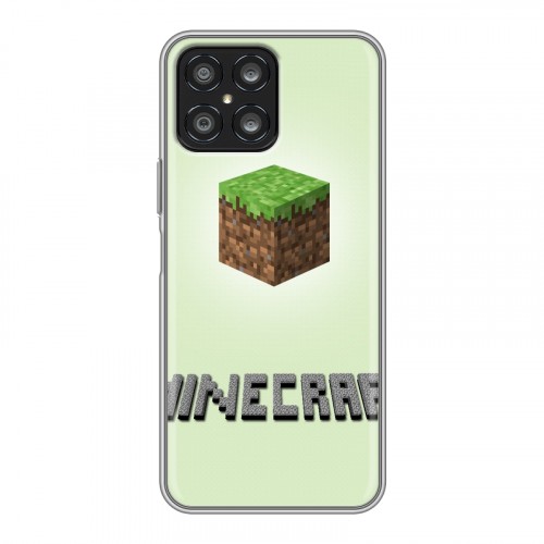 Дизайнерский силиконовый чехол для Huawei Honor X8 Minecraft