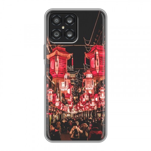 Дизайнерский силиконовый чехол для Huawei Honor X8 Китайский Новый Год