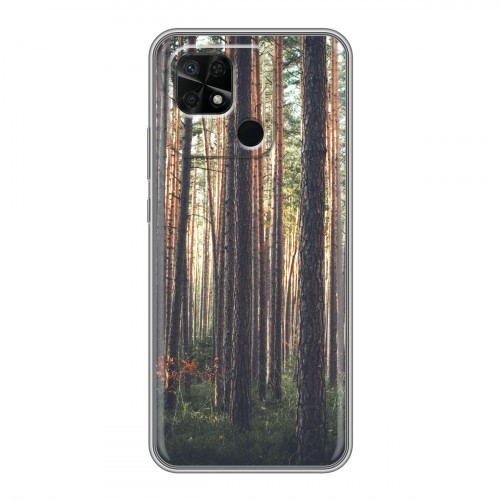 Дизайнерский пластиковый чехол для Xiaomi Redmi 10C лес