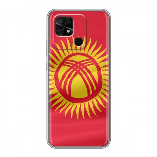 Дизайнерский силиконовый чехол для Xiaomi Redmi 10C флаг Киргизии