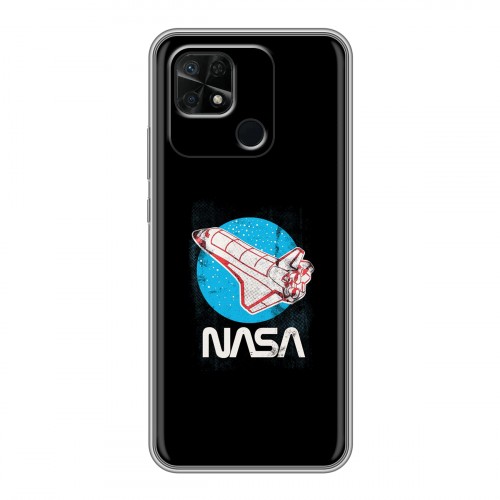 Дизайнерский силиконовый чехол для Xiaomi Redmi 10C NASA