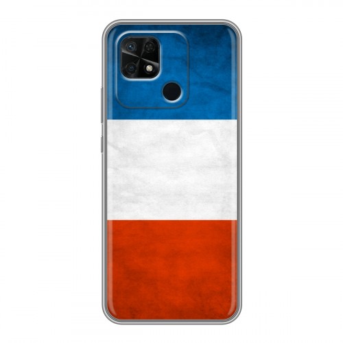 Дизайнерский силиконовый чехол для Xiaomi Redmi 10C Флаг Франции