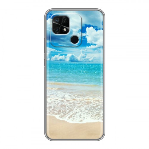 Дизайнерский силиконовый чехол для Xiaomi Redmi 10C Пляж