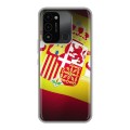 Дизайнерский силиконовый с усиленными углами чехол для Tecno Spark Go 2022 флаг Испании