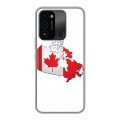 Дизайнерский силиконовый с усиленными углами чехол для Tecno Spark Go 2022 Флаг Канады