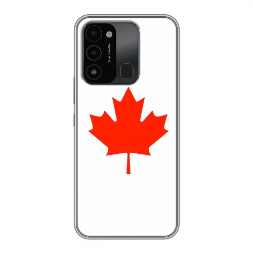 Дизайнерский силиконовый с усиленными углами чехол для Tecno Spark Go 2022 Флаг Канады