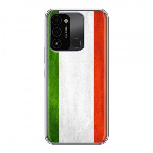 Дизайнерский силиконовый с усиленными углами чехол для Tecno Spark Go 2022 Флаг Италии