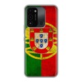 Дизайнерский силиконовый с усиленными углами чехол для Tecno Spark Go 2022 Флаг Португалии