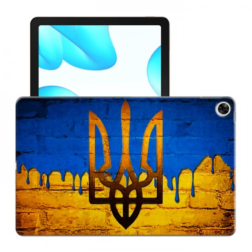 Дизайнерский силиконовый с усиленными углами чехол для Realme Pad флаг Украины