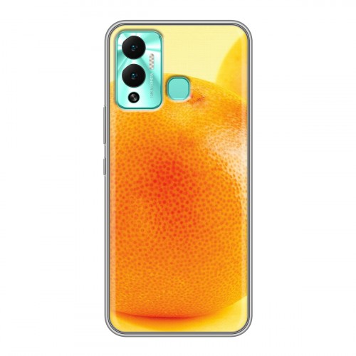 Дизайнерский силиконовый с усиленными углами чехол для Infinix Hot 12 Play Апельсины