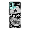 Дизайнерский силиконовый с усиленными углами чехол для Infinix Hot 12 Play Heineken