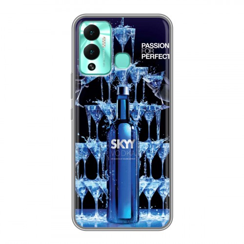 Дизайнерский силиконовый с усиленными углами чехол для Infinix Hot 12 Play Skyy Vodka
