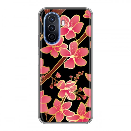 Дизайнерский пластиковый чехол для Huawei Nova Y70 Люксовые цветы