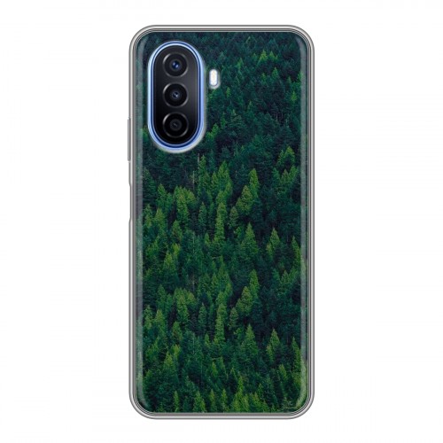 Дизайнерский силиконовый чехол для Huawei Nova Y70 лес
