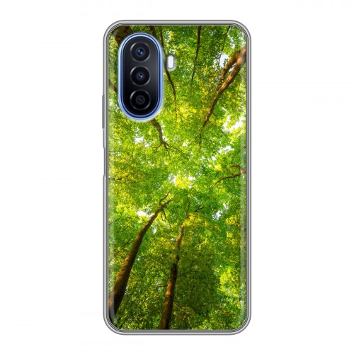 Дизайнерский силиконовый чехол для Huawei Nova Y70 лес