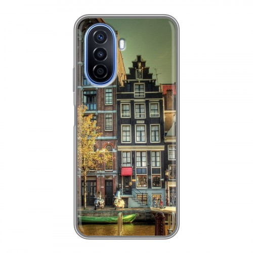 Дизайнерский силиконовый чехол для Huawei Nova Y70 амстердам