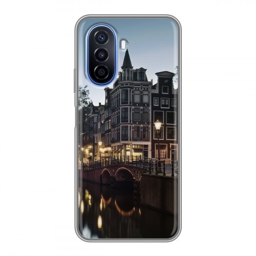 Дизайнерский пластиковый чехол для Huawei Nova Y70 амстердам