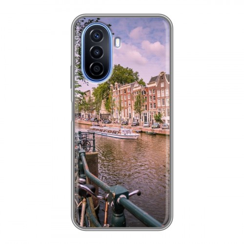 Дизайнерский силиконовый чехол для Huawei Nova Y70 амстердам