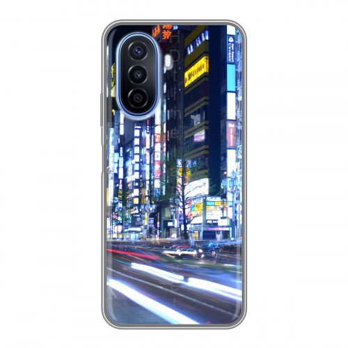 Дизайнерский силиконовый чехол для Huawei Nova Y70 Токио