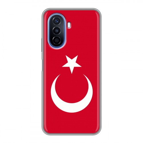 Дизайнерский силиконовый чехол для Huawei Nova Y70 Флаг Турции