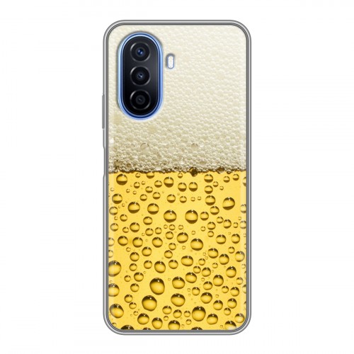 Дизайнерский силиконовый чехол для Huawei Nova Y70 Пузырьки пива