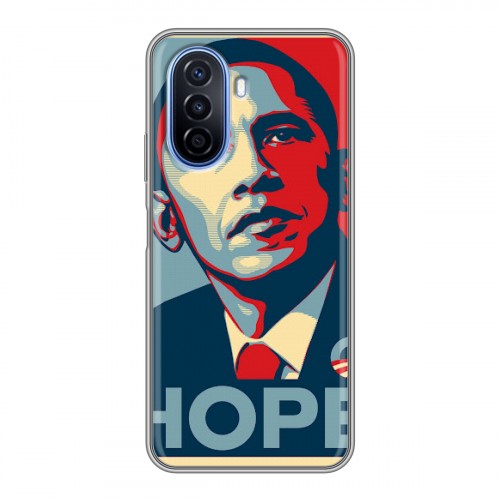Дизайнерский силиконовый чехол для Huawei Nova Y70 Барак Обама