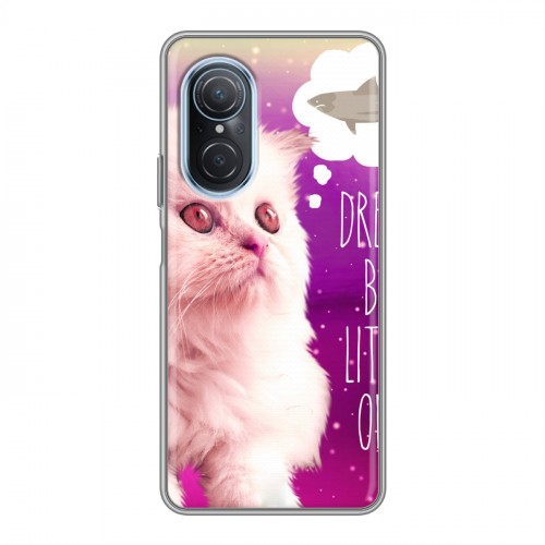 Дизайнерский силиконовый чехол для Huawei Nova 9 SE Космик кошки
