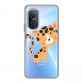Дизайнерский силиконовый чехол для Huawei Nova 9 SE Прозрачные леопарды