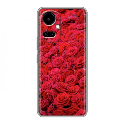 Дизайнерский силиконовый чехол для Tecno Camon 19 Розы