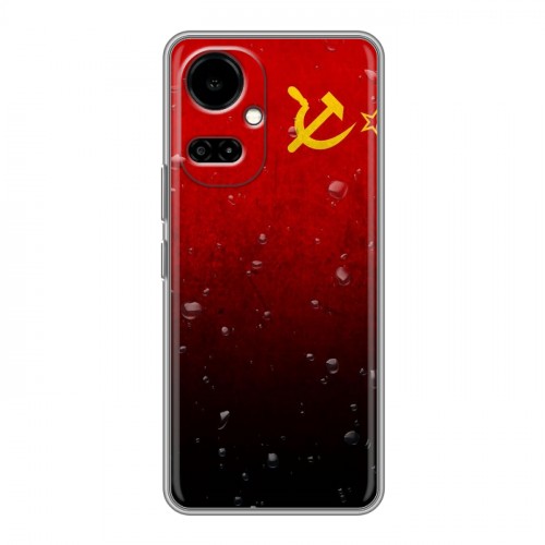 Дизайнерский силиконовый чехол для Tecno Camon 19 Флаг СССР