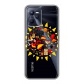 Полупрозрачный дизайнерский силиконовый чехол для Realme C35 флаг Испании