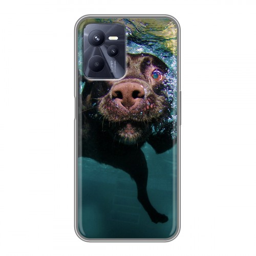 Дизайнерский силиконовый с усиленными углами чехол для Realme C35 Собаки