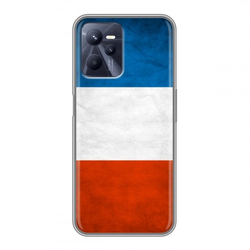 Дизайнерский силиконовый чехол для Realme C35 Флаг Франции
