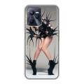 Дизайнерский силиконовый с усиленными углами чехол для Realme C35 Леди Гага