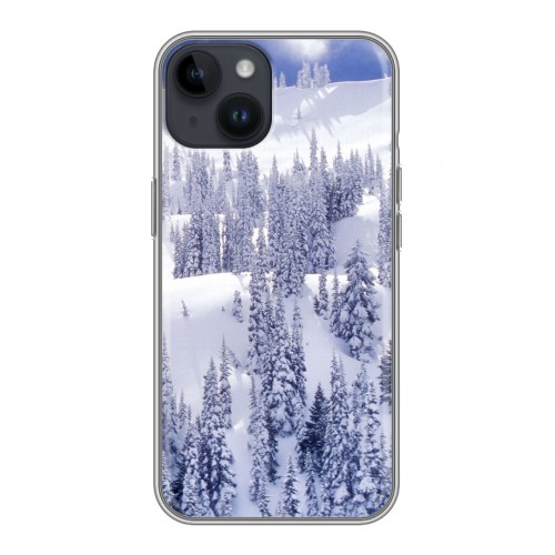 Дизайнерский пластиковый чехол для Iphone 14 Зима