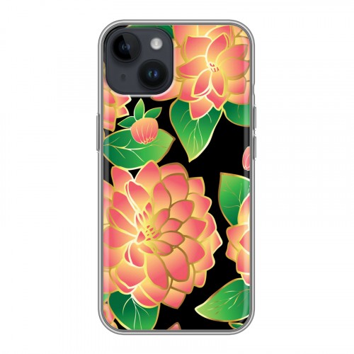 Дизайнерский пластиковый чехол для Iphone 14 Люксовые цветы