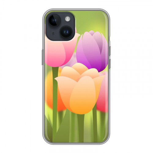 Дизайнерский пластиковый чехол для Iphone 14 Романтик цветы