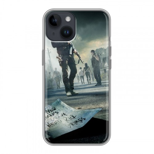 Дизайнерский пластиковый чехол для Iphone 14 ходячие мертвецы