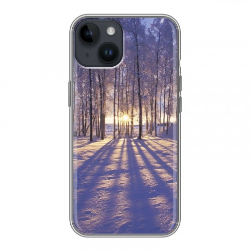 Дизайнерский пластиковый чехол для Iphone 14 зима