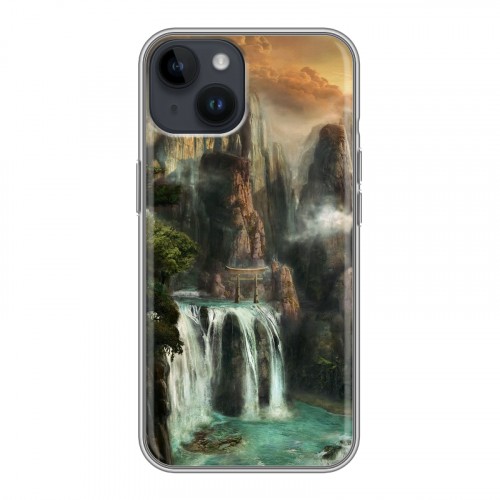 Дизайнерский пластиковый чехол для Iphone 14 водопады