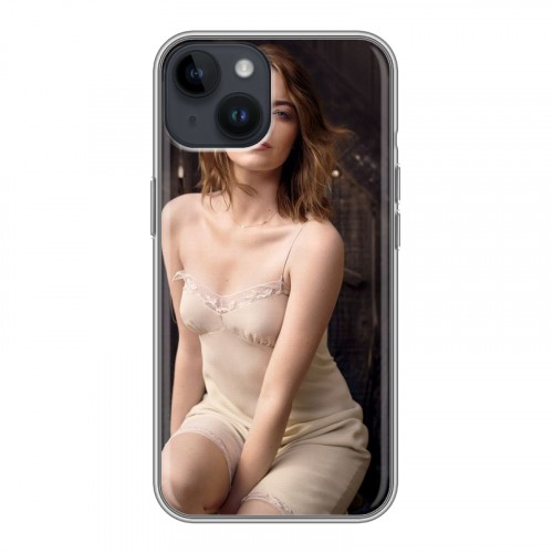 Дизайнерский пластиковый чехол для Iphone 14 Эмма Стоун