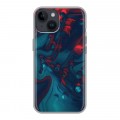 Дизайнерский пластиковый чехол для Iphone 14 Размытые краски
