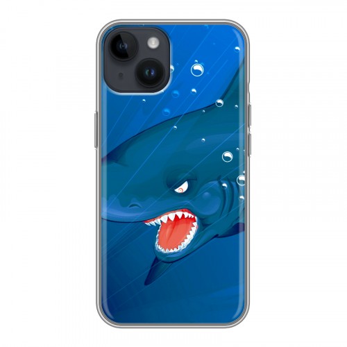 Дизайнерский пластиковый чехол для Iphone 14 Акулы